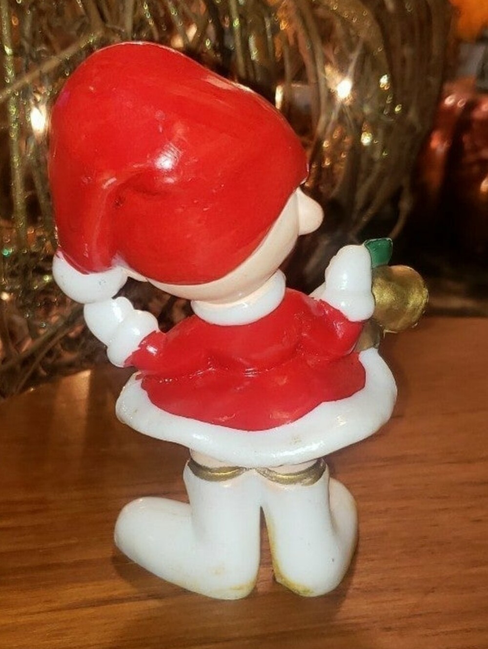 Vintage Mid-Century Wax Christmas Pixie Figurine - Picture 6 of 9